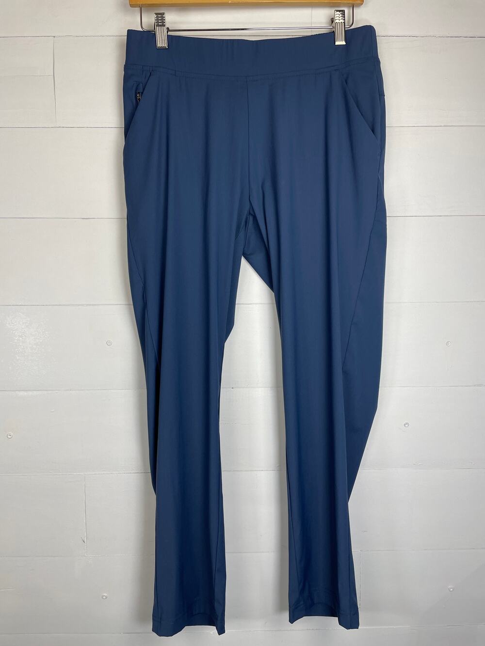 Woolx Nicole Petite Merino Wool Travel Ankle Pants Deep Navy Size MP EUC